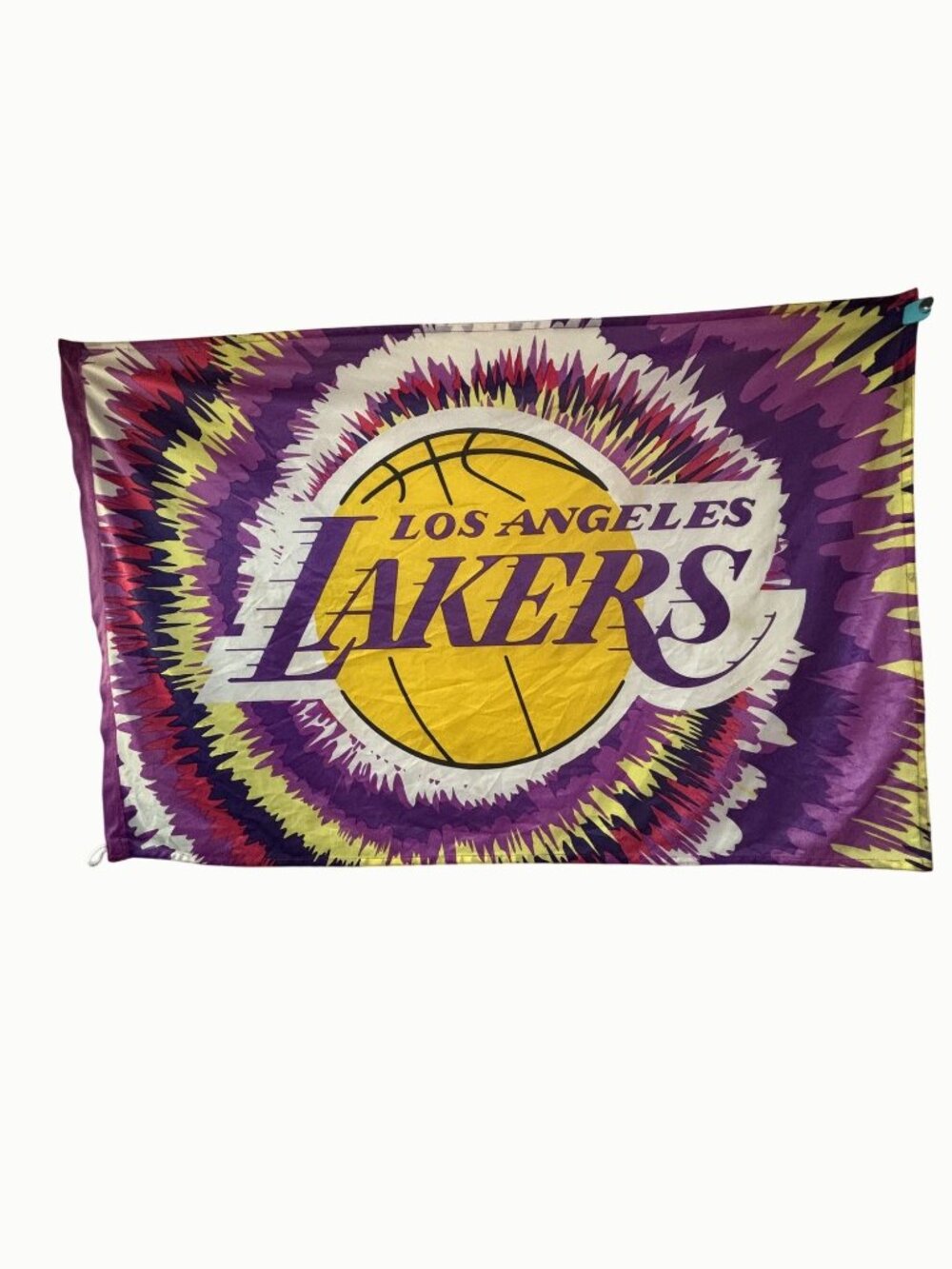 2009 LA Lakers NBA Licensed Flag 44x28 Kobe Era Psychedelic Tie Dye Banner